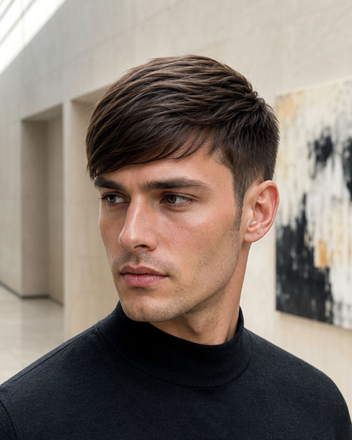 Straight Side Swept Fringe