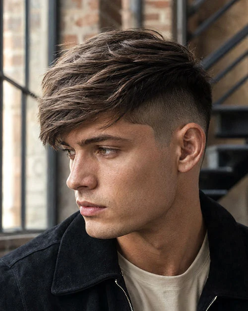 Side Swept Fringe with Undercut