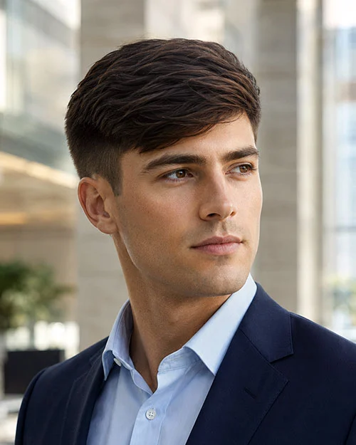 Professional Side Swept Fringe
