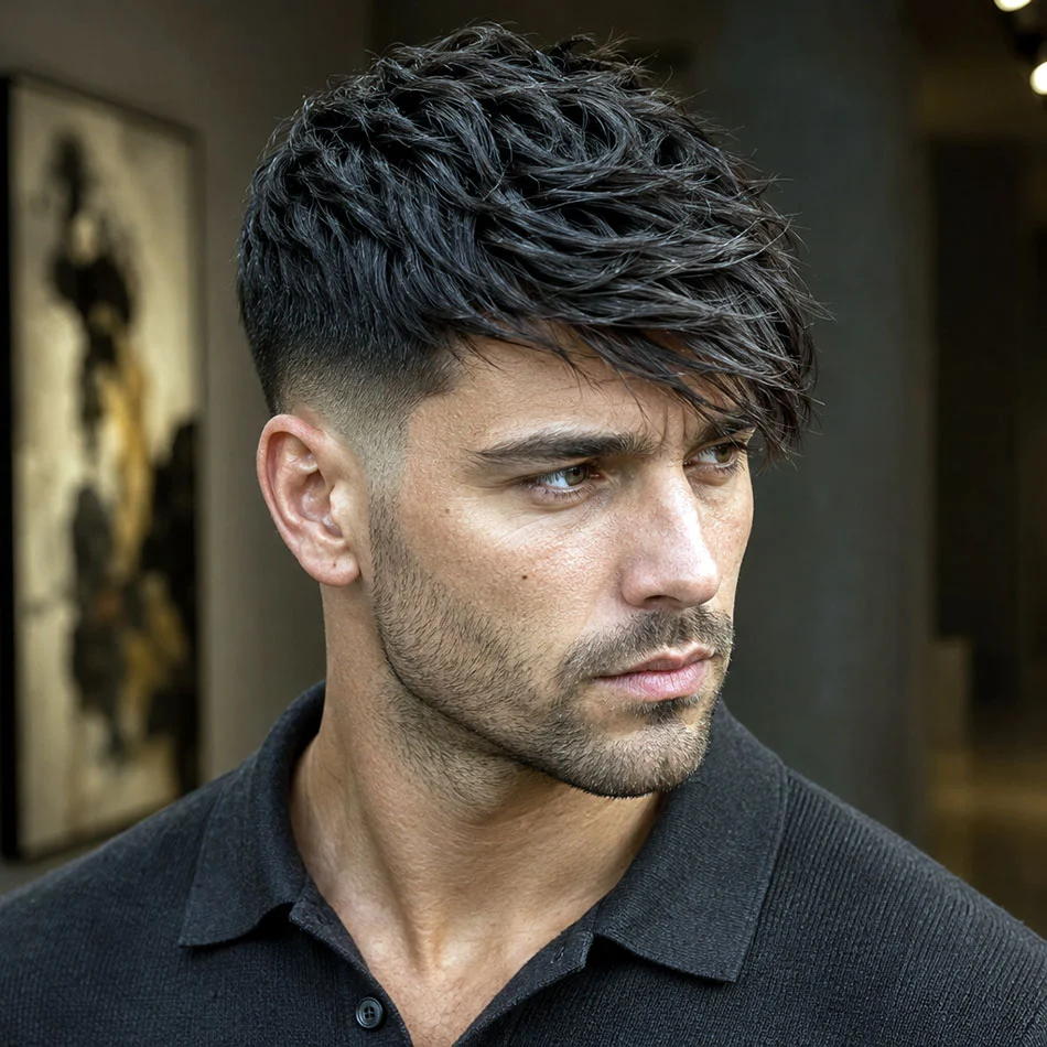 How to Ask Your Barber for a Side Swept Fringe