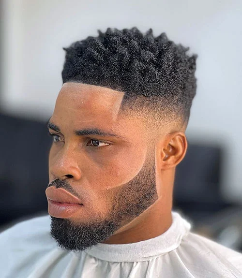 Low fade haircut for Black men, subtle tapered fade