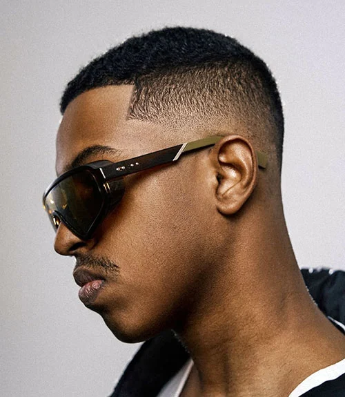 Low skin fade haircut for Black men