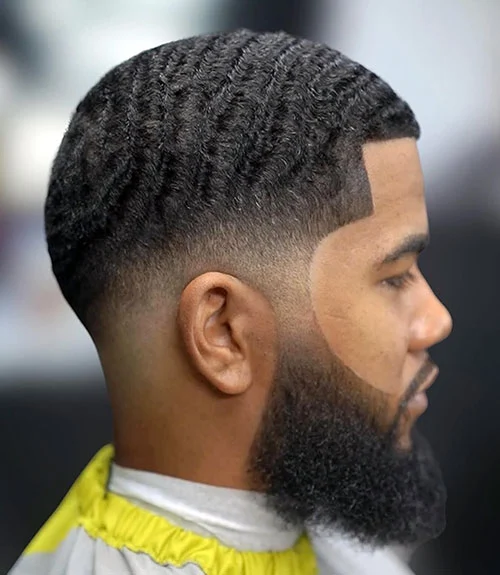 Low taper fade haircut for Black men