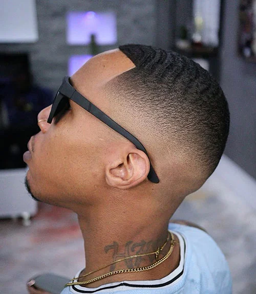 Buzz cut fade for Black men