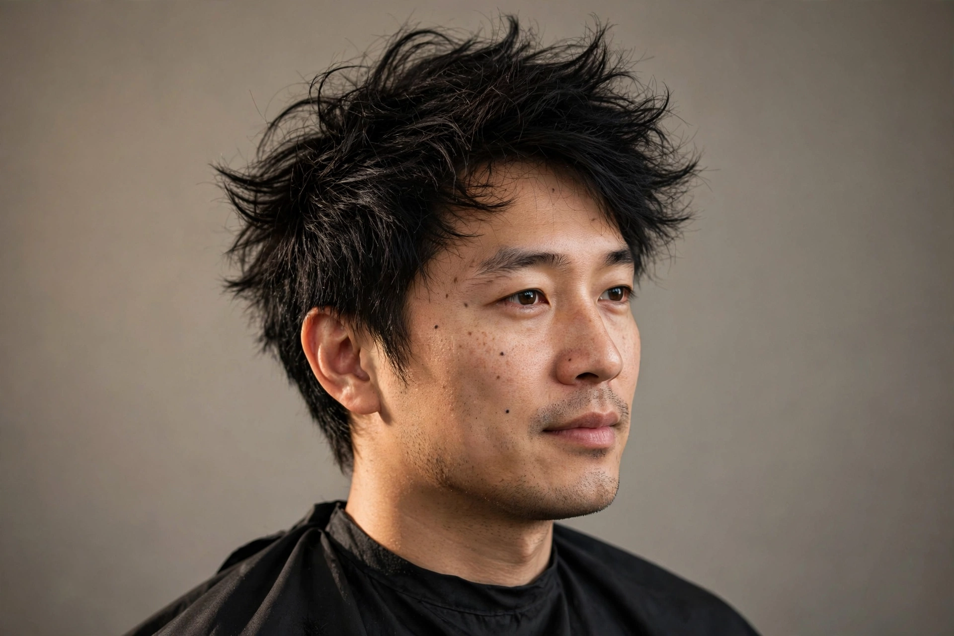 Effortless bedhead tousled hair
