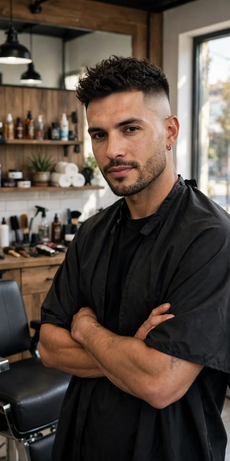 Collage of the best high fade haircuts for men — sharp high fade blends with textured tops, curls, waves, and pompadours.