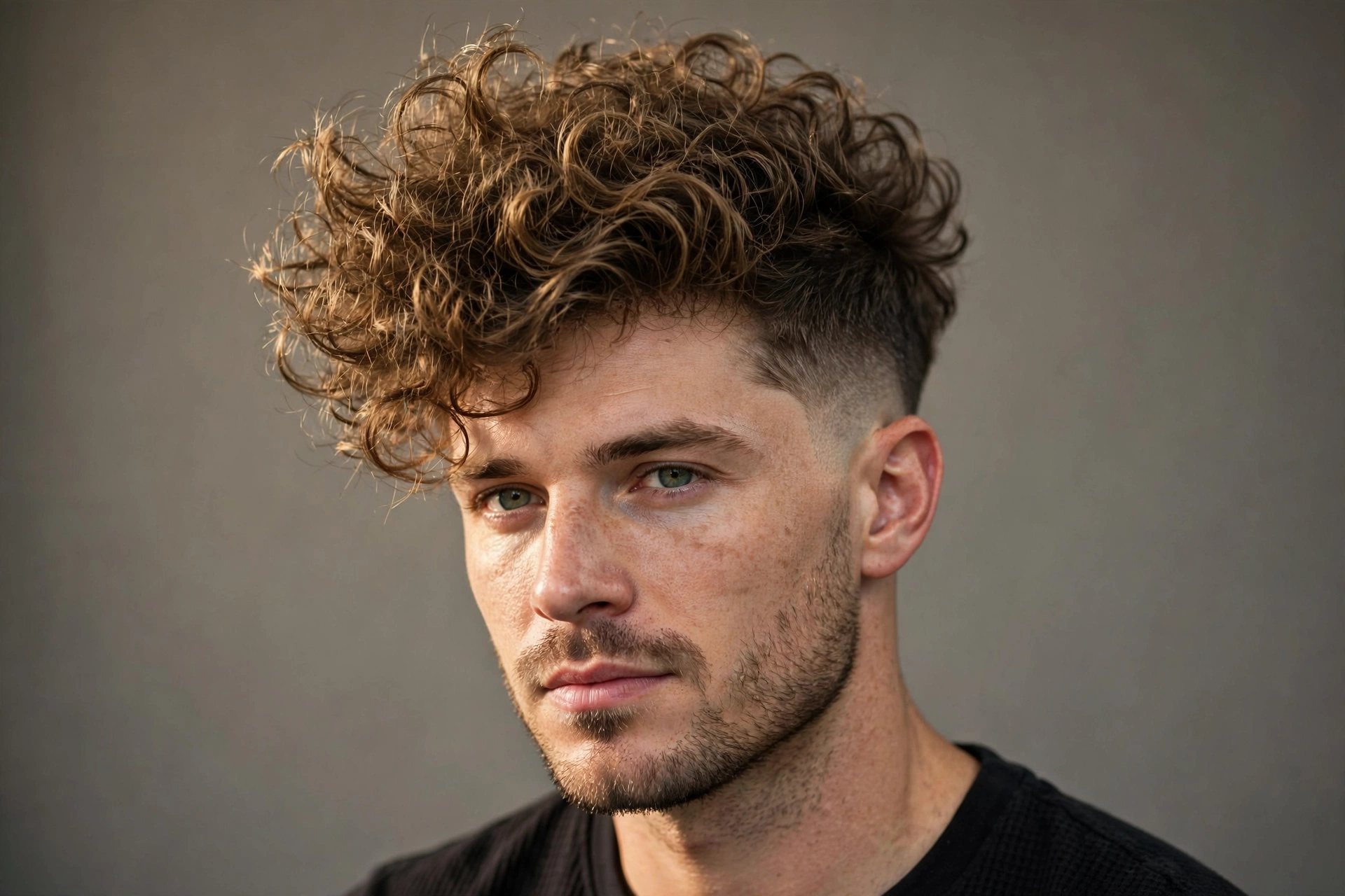 Voluminous messy blowout taper