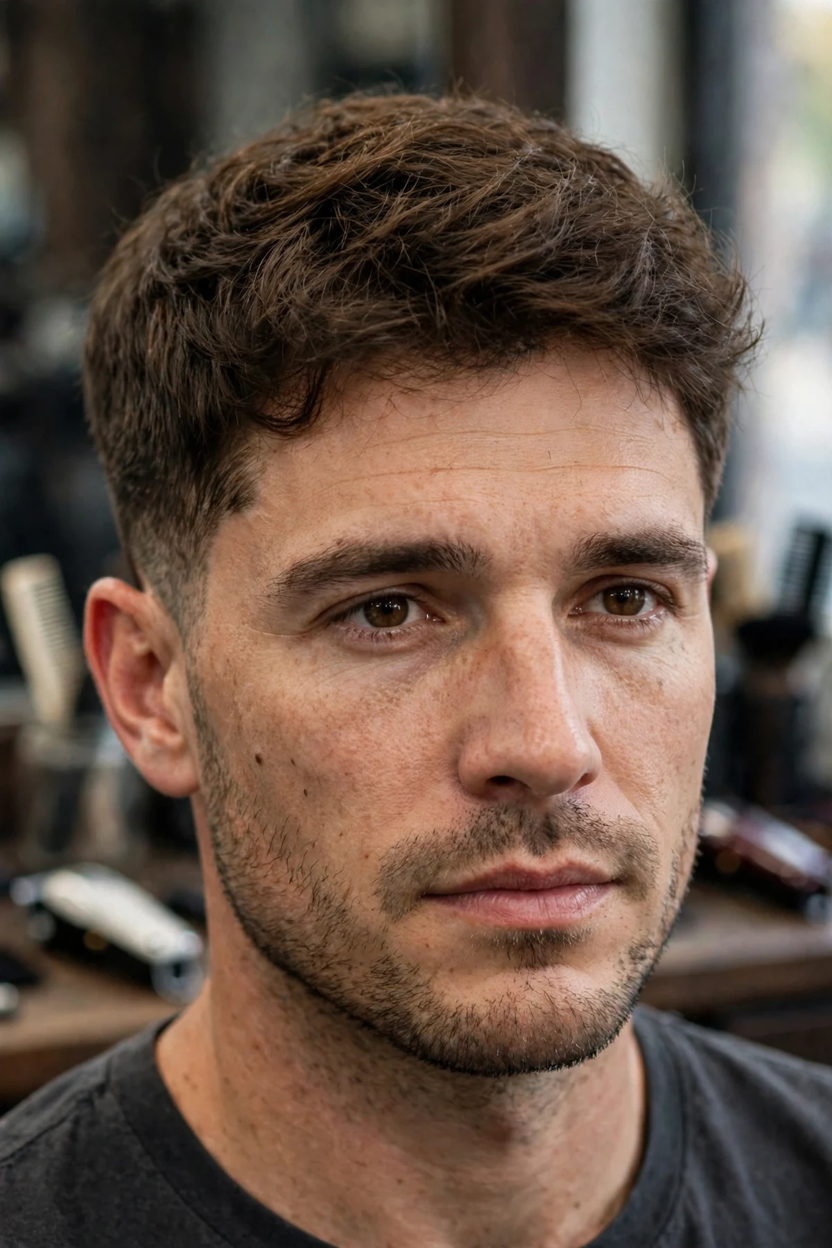 16 guard grow-out transition cut with two inches of length bridging a shorter cut to longer hair.