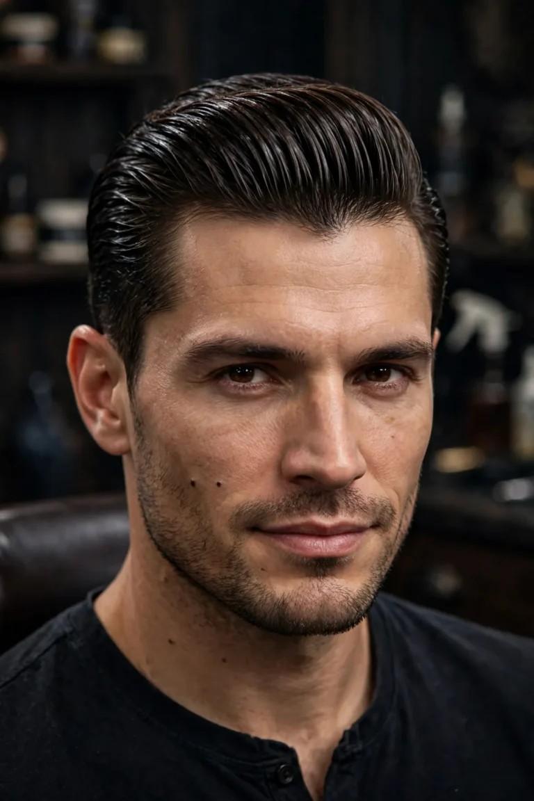 featured slick back haircut