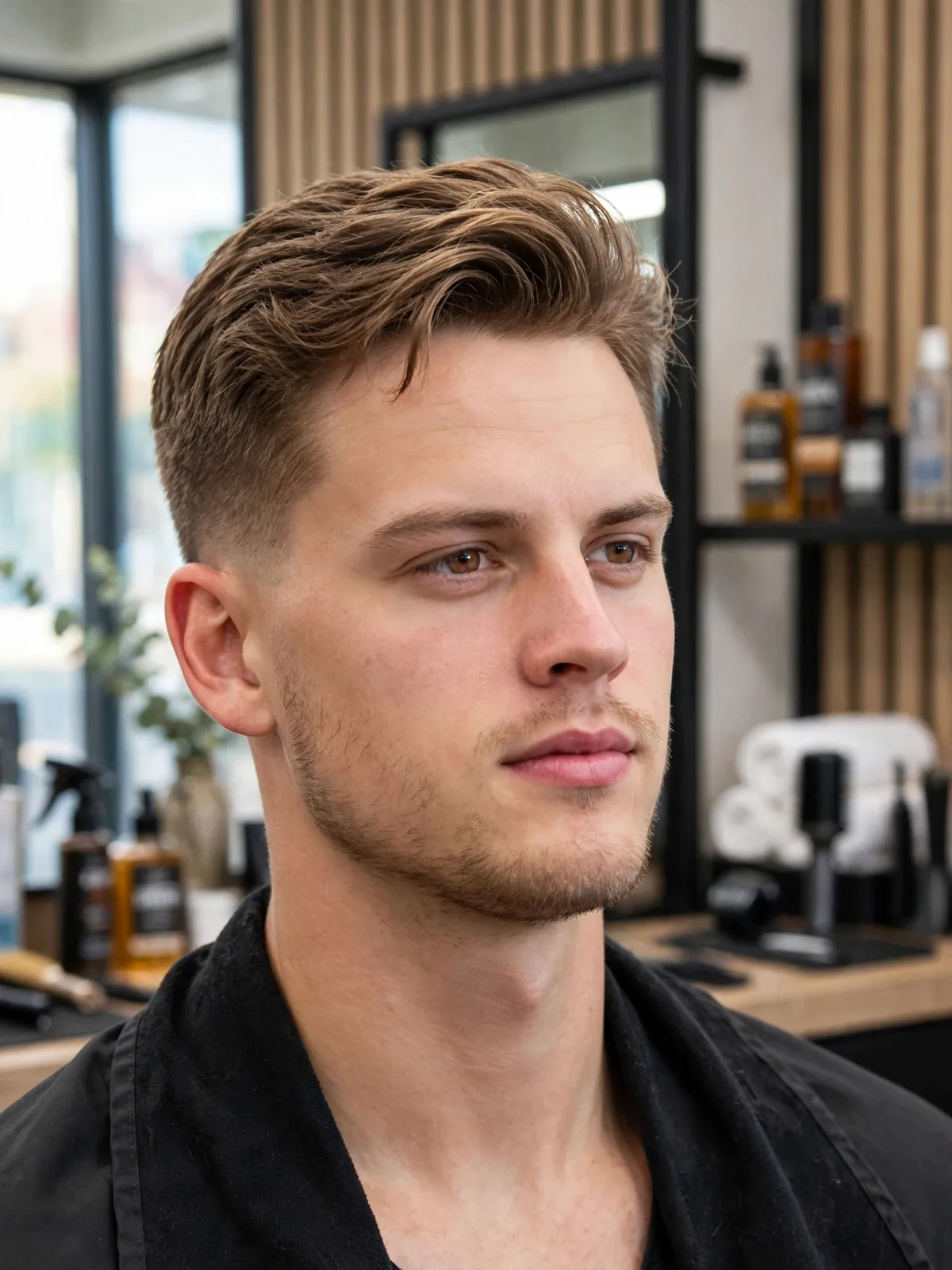 Featured collage of the 30 best Joe Burrow haircuts for men — the Bengals quarterback's signature short textured crop, fades, tapers, side parts, buzz cuts, and wavy styles for men