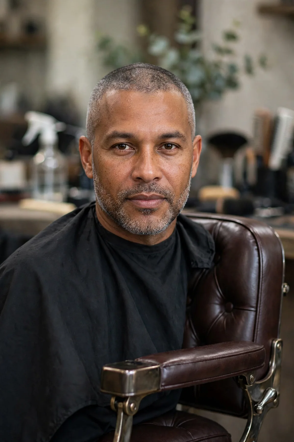 Man with a clean buzz cut — the ultimate low-maintenance short haircut for men