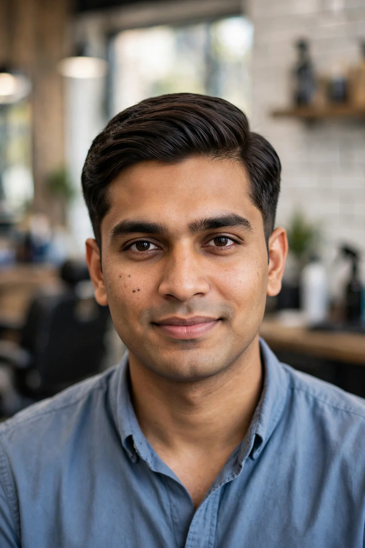 Ivy League haircut with side part — preppy short haircut for men
