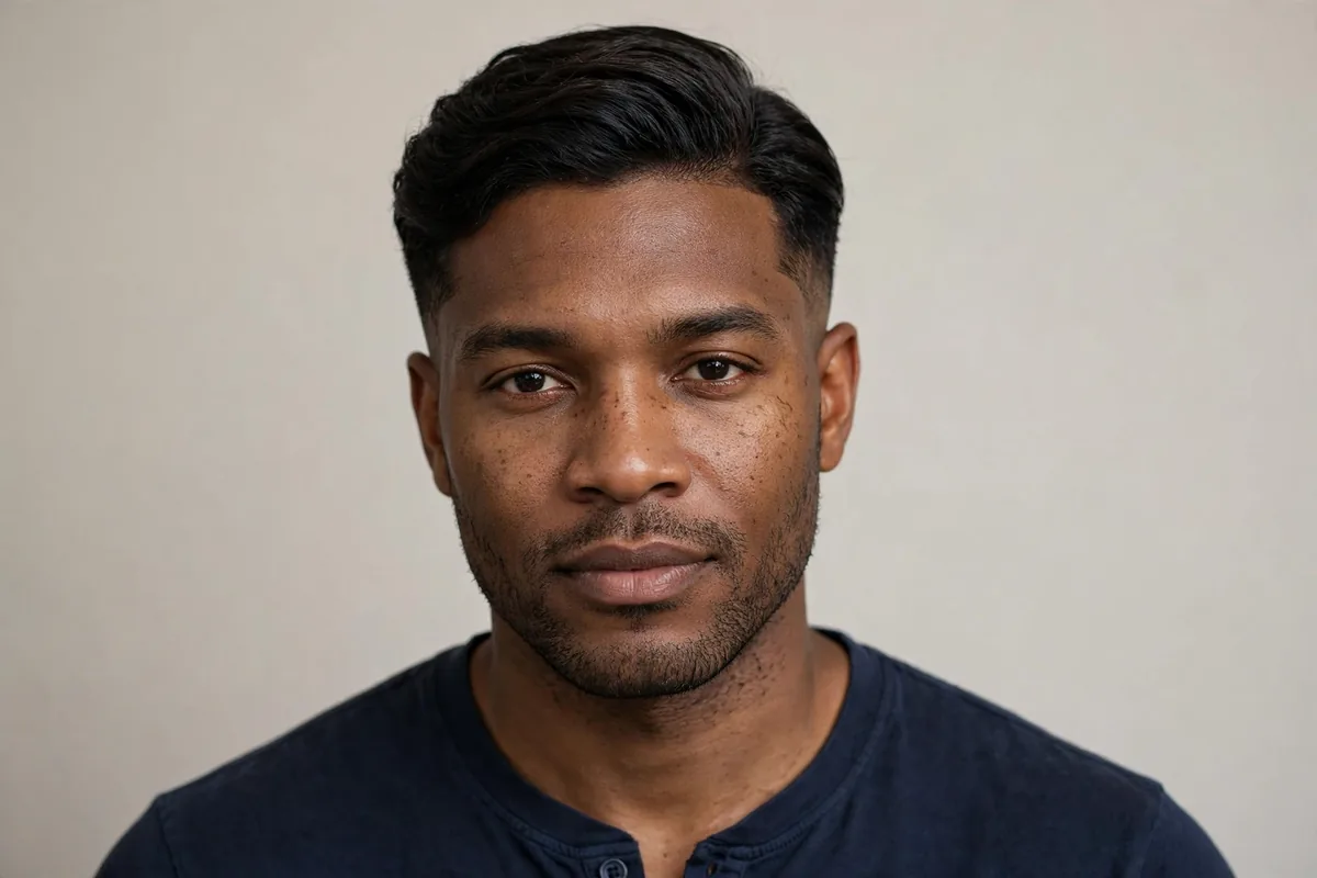 Ivy League old money haircut for men — tapered sides with a neat side-swept top
