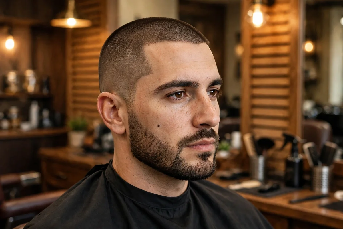 Buzz cut — bold and simple best short haircut for men, even clipper cut all over the head