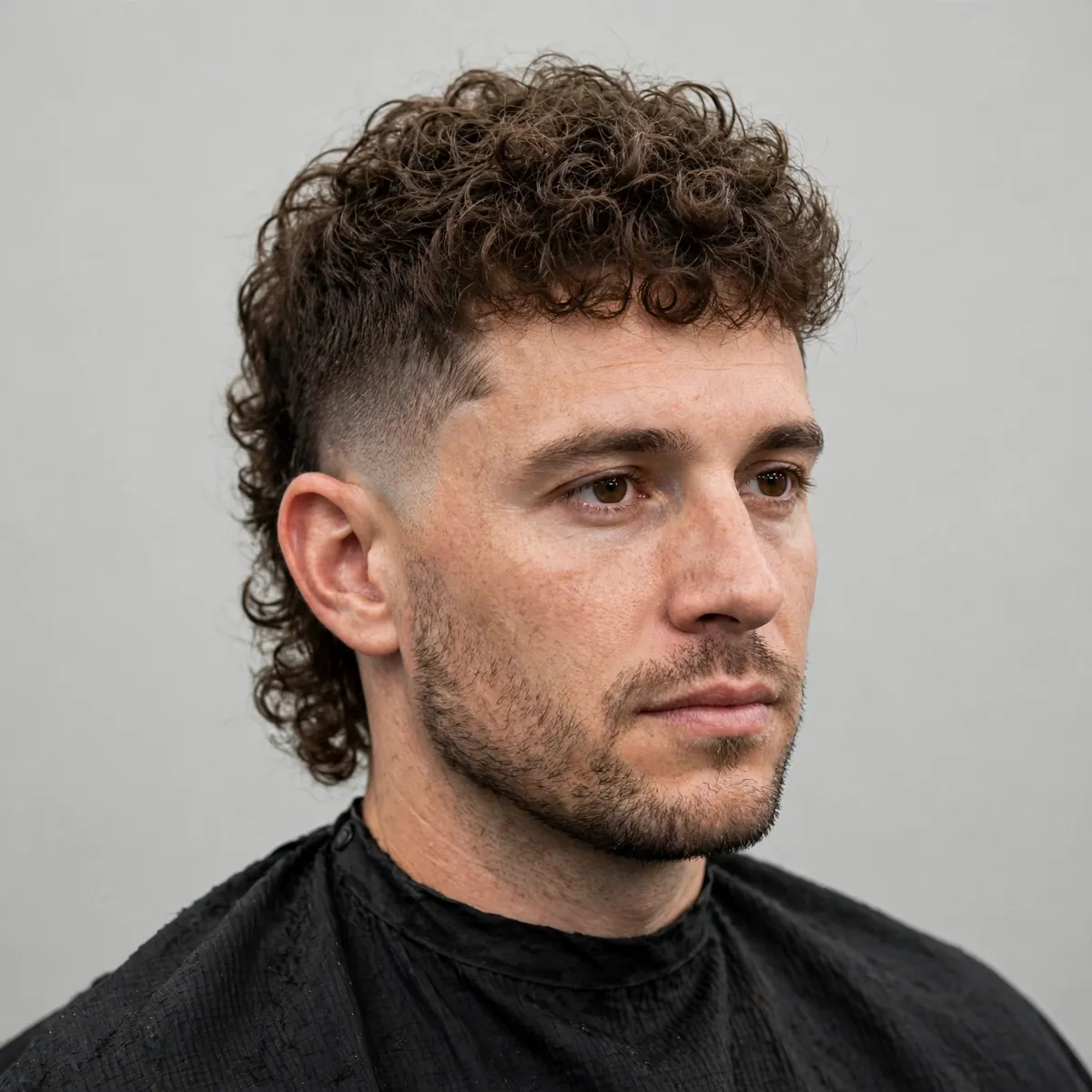 Mid skin fade with 360 waves — glossy defined wave pattern over a mid bald fade with a crisp lineup, a sharp skin fade for Black men