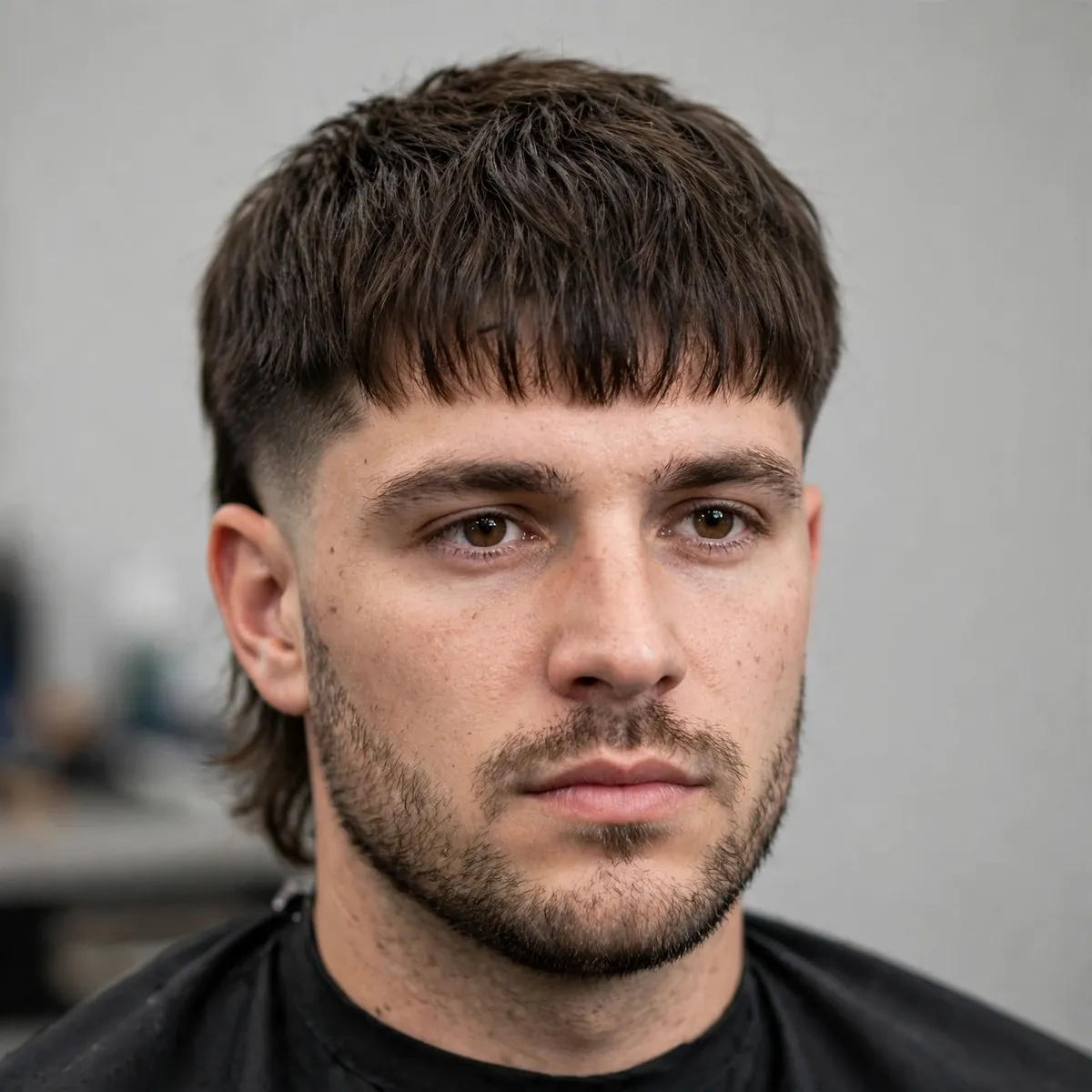 High skin fade with a pompadour — voluminous classic pomp over a high bald fade, a statement skin fade haircut for men